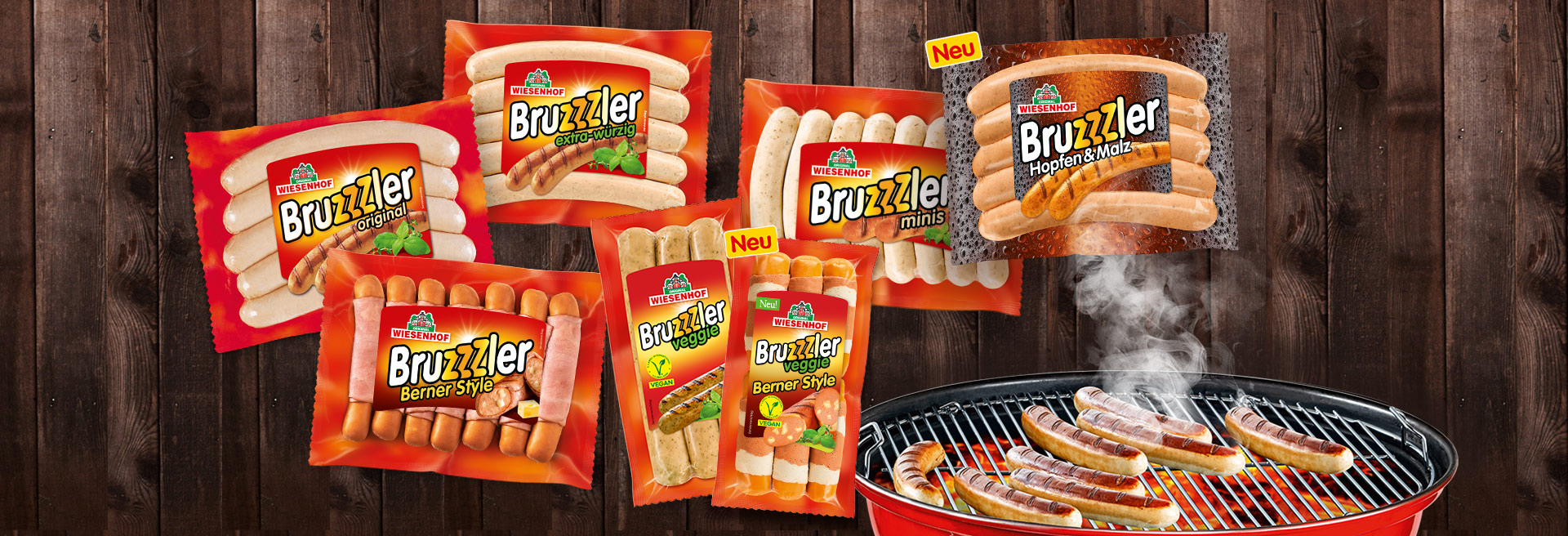 Bruzzzler Sortiment für jeden die passende Bratwurst